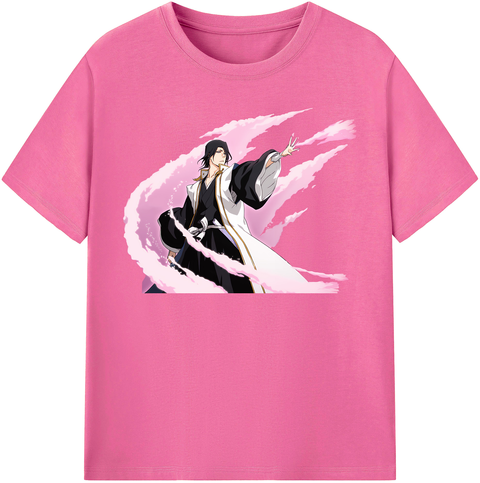 （画像用） ブリーチ くちき びゃくや BLEACH Kuchiki Byakuya レディースカジュアルプリントTシャツ（綿100％）
